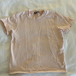 Brandy Melville Pink Cotton T-Shirt